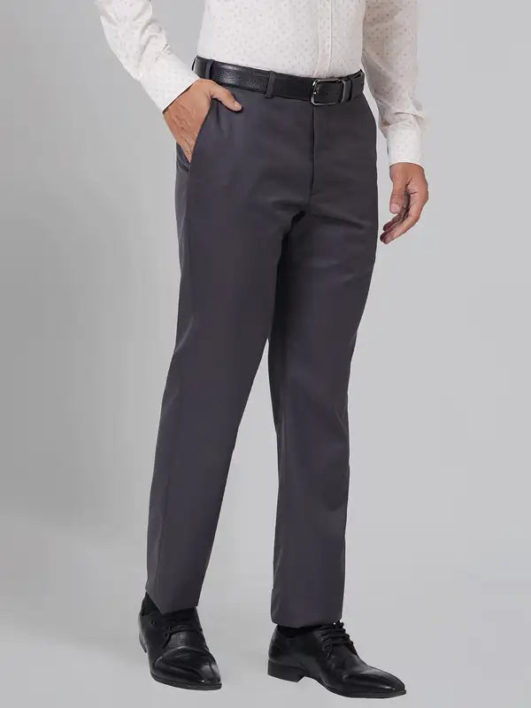 Men Smart Fit Black Trouser