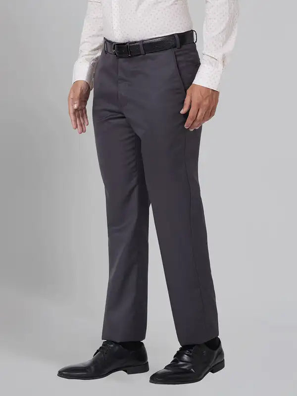 Men Smart Fit Black Trouser