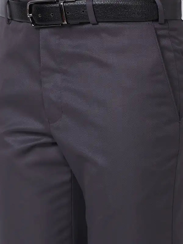 Men Smart Fit Black Trouser