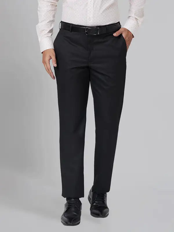 Men Smart Fit Black Trouser