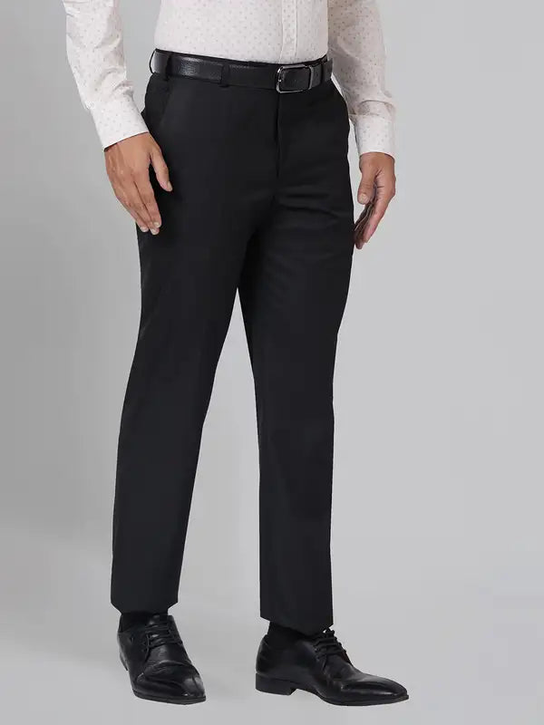Men Smart Fit Black Trouser