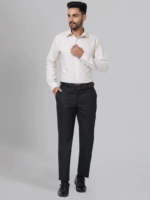 Men Smart Fit Black Trouser