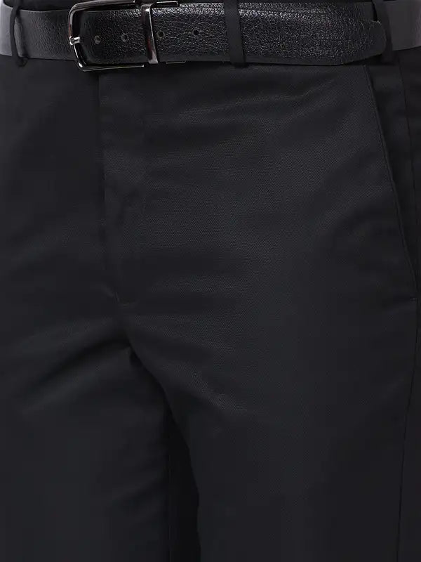Men Smart Fit Black Trouser