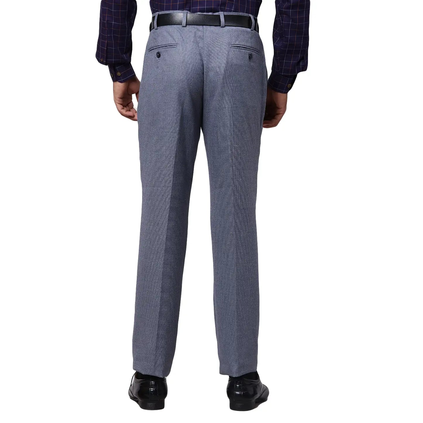Men Slim Fit Dark Blue Shirt