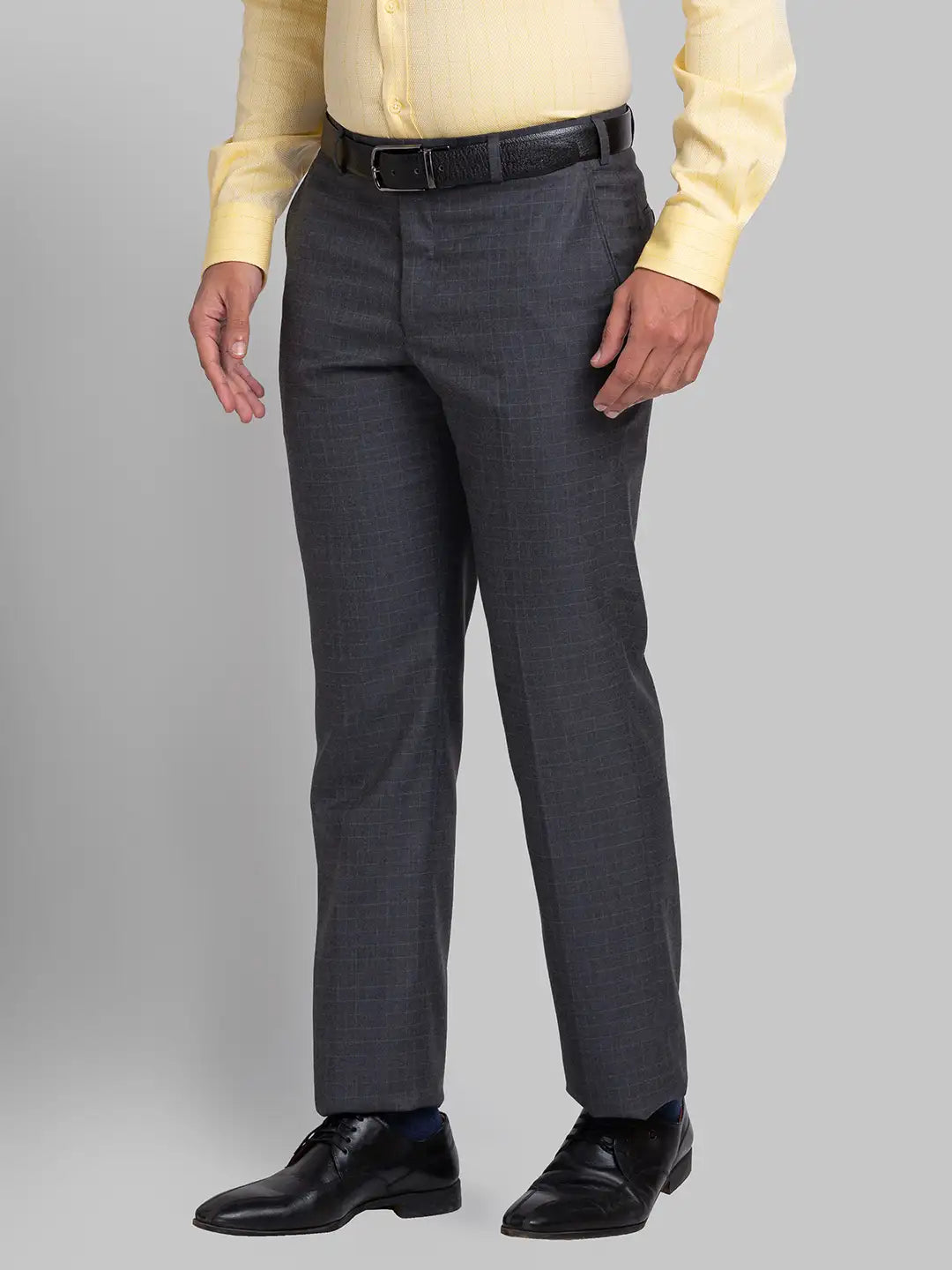 Men Smart Fit Blue Trouser
