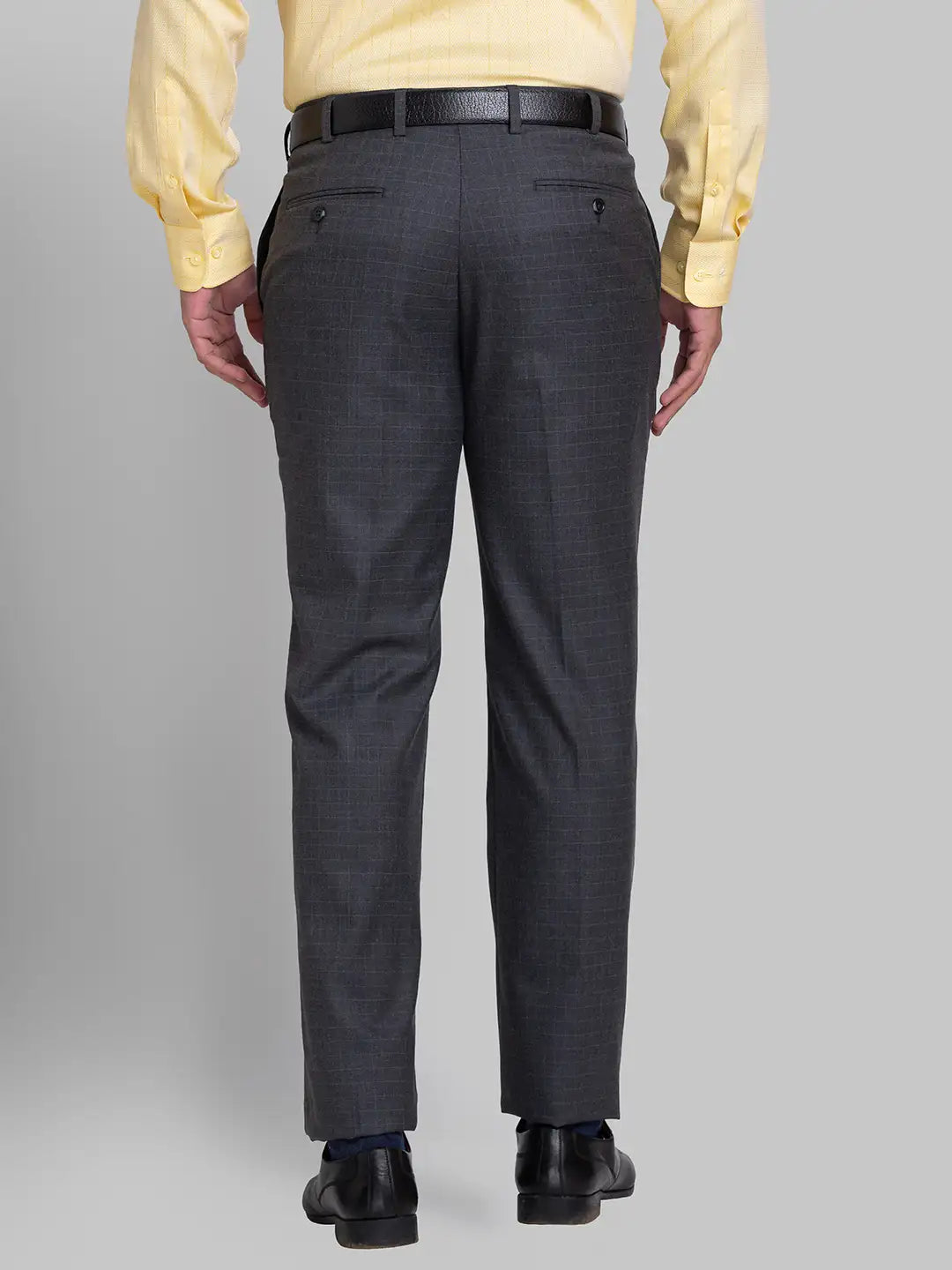 Men Smart Fit Blue Trouser
