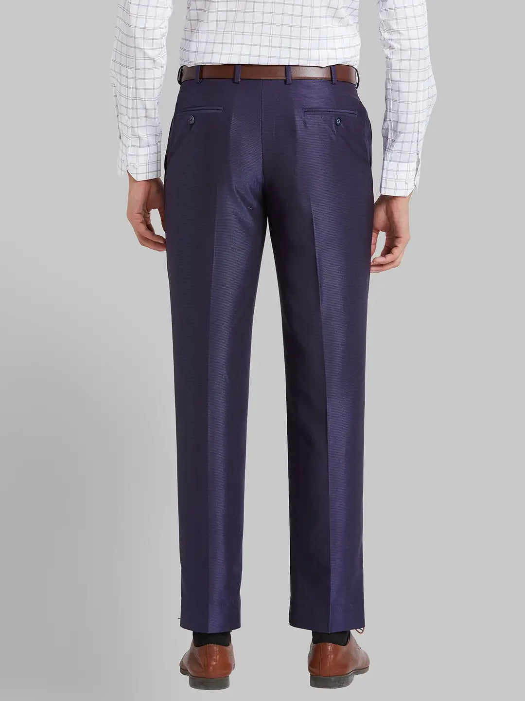 Men Smart Fit Grey Trouser
