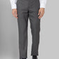 Park Avenue Men Grey Structure Neo Fit Polyester Blend Trouser