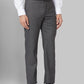 Park Avenue Men Grey Structure Neo Fit Polyester Blend Trouser