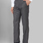 Park Avenue Men Grey Structure Neo Fit Polyester Blend Trouser