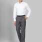 Park Avenue Men Grey Structure Neo Fit Polyester Blend Trouser