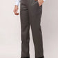 Park Avenue Men Black Solid Smart Fit Polyester Blend Trouser
