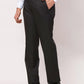 Park Avenue Men Black Structure Smart Fit Polyester Blend Trouser