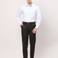 Park Avenue Men Fawn Structure Smart Fit Polyester Blend Trouser