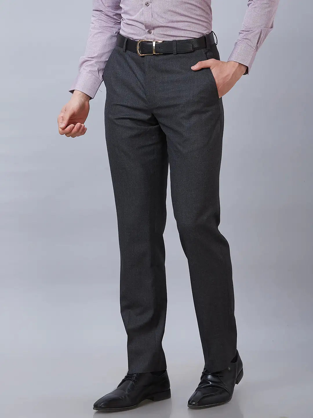Mens grey linen trousers online