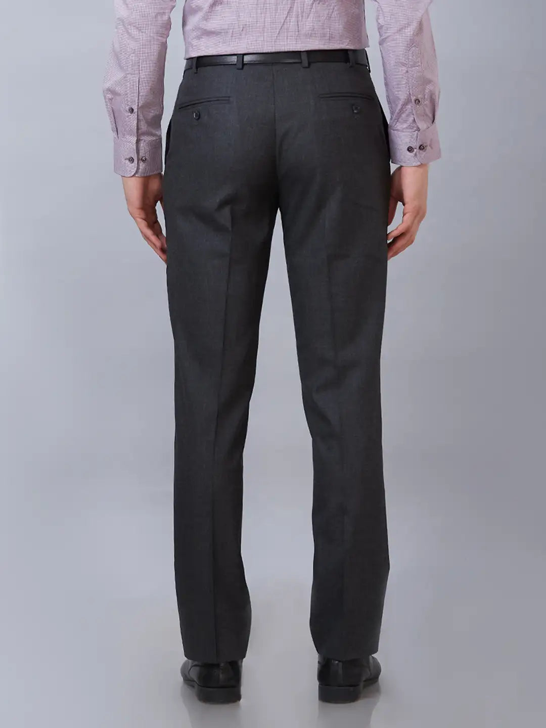 Park Avenue Men Brown Smart Fit Pick-A-Pick Linen Trousers