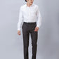 Park Avenue Men Brown Smart Fit Structure Linen Trousers