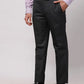 Park Avenue Men Petrol Smart Fit Structure Cotton Trousers