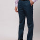 Park Avenue Men Grey Smart Fit Solid Cotton Trousers