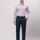 Park Avenue Men Grey Smart Fit Solid Cotton Trousers
