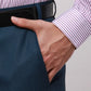 Park Avenue Men Grey Smart Fit Solid Cotton Trousers