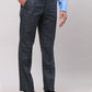 Park Avenue Men Blue Smart Fit Checks Cotton Trousers