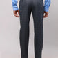 Park Avenue Men Blue Smart Fit Checks Cotton Trousers