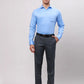 Park Avenue Men Blue Smart Fit Checks Cotton Trousers