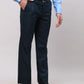 Park Avenue Men Grey Smart Fit Solid Cotton Trousers