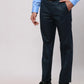 Park Avenue Men Grey Smart Fit Solid Cotton Trousers