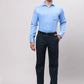 Park Avenue Men Grey Smart Fit Solid Cotton Trousers