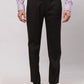 Park Avenue Men Black Smart Fit Checks Cotton Trousers