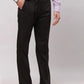 Park Avenue Men Black Smart Fit Checks Cotton Trousers