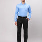 Park Avenue Men Blue Smart Fit Checks Cotton Trousers