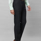 Park Avenue Men Brown Checks Smart Fit Polyester Blend Trousers