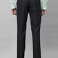 Park Avenue Men Brown Checks Smart Fit Polyester Blend Trousers