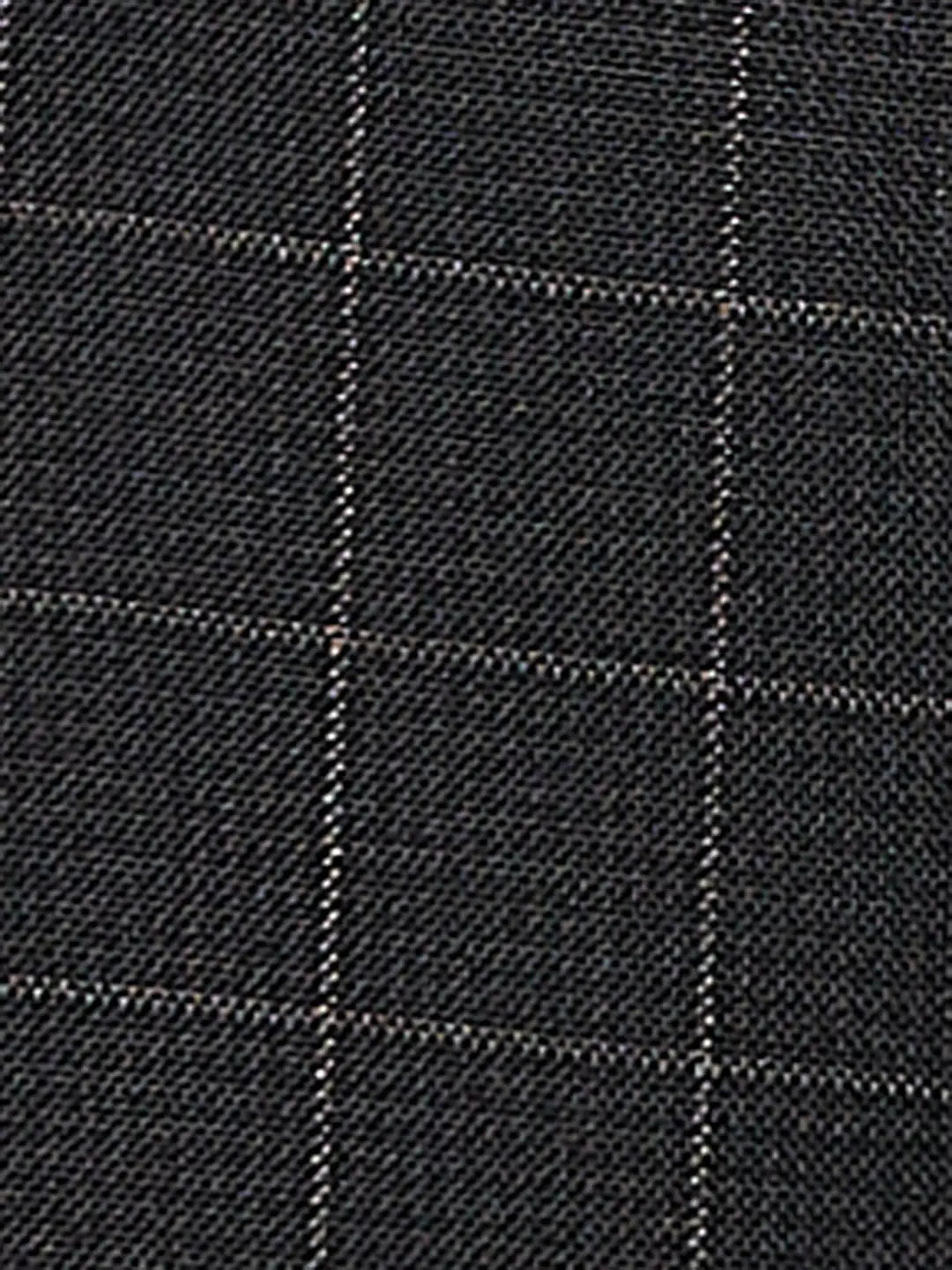 Park Avenue Men Fawn Structure Smart Fit Polyester Blend Trousers