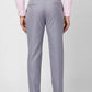 Park Avenue Men Grey Structure Smart Fit Polyester Blend Trouser