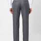 Park Avenue Men Grey Structure Smart Fit Polyester Blend Trouser