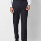 Park Avenue Men Black Smart Fit Solid Cotton Trousers