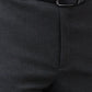 Park Avenue Men Grey Structure Smart Fit Polyester Blend Trouser