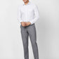 Park Avenue Men Blue Structure Smart Fit Polyester Blend Trouser