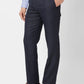Park Avenue Men Grey Structure Smart Fit Polyester Blend Trouser