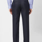 Park Avenue Men Grey Structure Smart Fit Polyester Blend Trouser