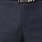 Park Avenue Men Grey Structure Smart Fit Polyester Blend Trouser