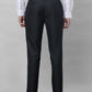 Park Avenue Men Blue Stripe Smart Fit Polyester Blend Trousers