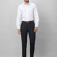 Park Avenue Men Blue Stripe Smart Fit Polyester Blend Trousers