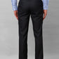 Park Avenue Men Brown Stripe Smart Fit Polyester Blend Trousers