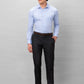 Park Avenue Men Brown Stripe Smart Fit Polyester Blend Trousers