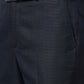 Park Avenue Men Grey Structure Smart Fit Polyester Blend Trousers